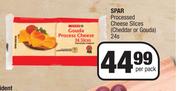 Spar Processed Cheese Slices Cheddar Or Gouda-24s Per Pack