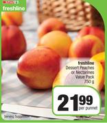 Spar Freshline Dessert Peaches Or Nectarines Value Pack-750g Per Punnet