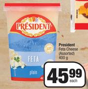 President Feta Cheese Assorted-400g Each