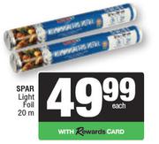 0Spar Light Foil 20m-Each