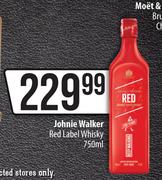 Johnie Walker Red Label Whisky-750ml