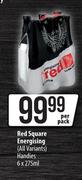 Red Square Energising (All Variants) Handies-6 x 275ml Per Pack