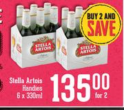 Stella Artois Handies-For 2 x 6 x 330ml