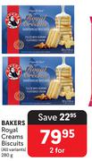Bakers Royal Creams Biscuits (All Variants)-For 2 x 280g