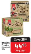 Bakers Provita (All Variants)-For 2 x 125g