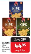 Bakers Kips Biscuits (All Variants)-For 2 x 200g