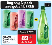 Pleazer Sparkling Fruit Juice (All Variants)-6 x 300ml
