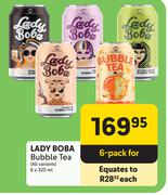 Lady Boba Bubble Tea (All Variants)-6 x 320ml