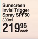 Everysun Sunscreen Invisi Trigger Spray SPF50-300ml