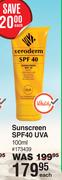 Xeroderm Sunscreen SPF40 UVA-100ml