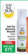 Luv That Sun Self Tan Bronzing Mousse Assorted-150ml