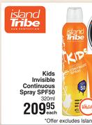 Island Tribe Kids Invisible Continuous Spray SPF50-320ml