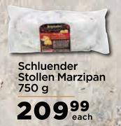 Schluender Stollen Marzipan-750g Each