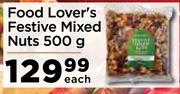 Food Lover's Festive Mixed Nuts-500g Each
