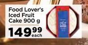 Food Lover's Iced Fruit Cake-900g Each