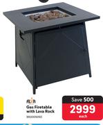 Alva Gas Fire Table With Lava Rock