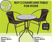 Terrace Leisure Manor Bistro Chair-Each