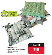 Terrace Leisure Value Seat Pad Cushion-Each