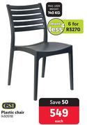 GSI Plastic Chair 430519-Each
