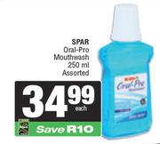 Spar Oral Pro Mouthwash Assorted-250ml