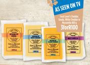 Food Lover's Cheddar, Gouda White Cheddar Or Mozzarella-3 x 400g