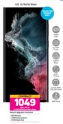 Samsung Galaxy S22 Ultra 5G Black-On 2.4GB Red Core More Data