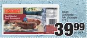 Eskort Gold Medal Pork Sausages-375g Per Pack