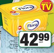 Flora Regular Or Light Fat Spread Tub (Excl. Gold)-1Kg Each