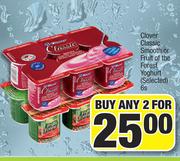 Clover Classic Smooth Or Fruit Of The Forest Yoghurt (Selected)-For Any 2 x 6s
