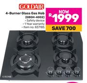 Goldair 4-Burner Glass Gas Hob GBGH-4002
