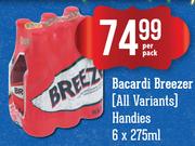 Bacardi Breezer (All Variants)-6 x 275ml Per Pack