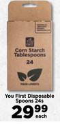 You First Disposable Spoons-24's Pack