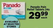 Panado Pain Relief Tablets-24's Pack