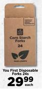 You First Disposable Forks-24's Pack