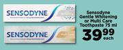Sensodyne Gentle Whitening Or Multi Care Toothpaste-75ml Each