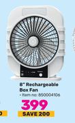 Logik 8" Rechargeable Box Fan 