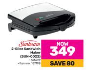 Sunbeam 2-Slice Sandwich Maker SUN-0022