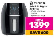 Eiger Aria 5.5Ltr Digital Air Fryer