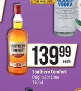 Southern Comfort Original Or Lime-750ml Each