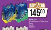 Flying Fish Pressed Lemon Or Chilled Green Apple Handies-For 2 x 6 x 330ml