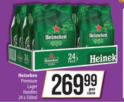 Heineken Premium Lager Handies-24 x 330ml Per Case
