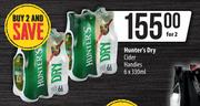 Hunter's Dry Cider Handies-For 2 x 6 x 330ml