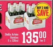 Stella Artois Handies-For 2 x 6 x 330ml
