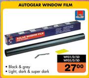 Autogear Window Film WF01/D/SD Or WF05/D/SD