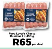 Food Lover's Cheese Russians-2 x 450g Per Deal
