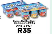 Danone Nutriday Dairy Snack Assorted-For Any 2 x 100g
