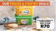  Flora Light Or Regular Fat Spread Tub-For Any 2 x 500g
