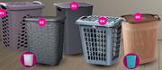 Formosa Ribbon Laundry Basket Graphite-65Ltr