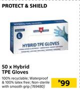 Protect & Shield 50 x Hybrid TPE Gloves