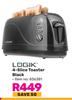 Logik 4 Slice Toaster Black